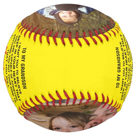 おじいちゃんのおばあちゃんから孫へカスタム2写真 ソフトボール (裏面)