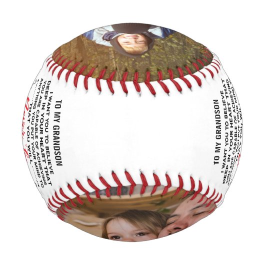 おじいちゃんのおばあちゃんから孫へカスタム2写真 野球ボール (裏面)