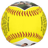 おじいちゃんのおばあちゃんから孫へカスタム4写真 ソフトボール (裏面)