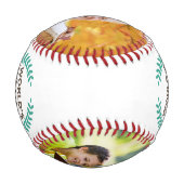 おじいちゃんのお父さんの日に写真を贈る野球 野球ボール (裏面)