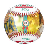 おじいちゃんのお父さんの日に写真を贈る野球 野球ボール (正面)