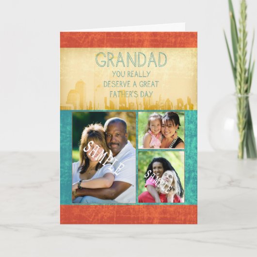 おじいちゃんのお父さんの日のカード カード (正面)