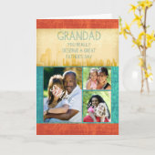 おじいちゃんのお父さんの日のカード カード (黄色い花)