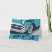 おじいちゃんのお誕生日青いシボー。 カード (正面)