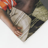 おじいちゃんのかわいこちゃんフォトコラージュ父の日 フリースブランケット (角)