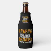 おじいちゃんのためにポーポー ボトルクーラー (ボトル正面)