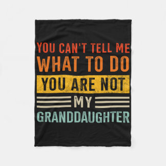 おじいちゃんのために孫娘ではないことは分からない フリースブランケット