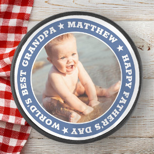 おじいちゃんのためのお父さんの日の写真の形見 アイスホッケーパック