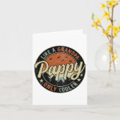 おじいちゃんのようにカッコイイ お父さんだけど、もっとクールなビンテージ レトロ デブ カード (黄色い花)