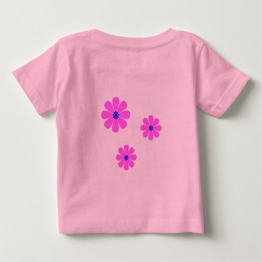 おじいちゃんのガールシャカスタマイズツ –  ベビーTシャツ (裏面)