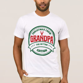 おじいちゃんのクリスマスクルー｜お揃いファミリーシャツ Tシャツ