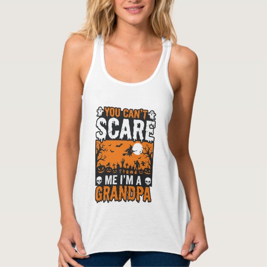 おじいちゃんのハロウィンTシャツデザイン_1 タンクトップ (正面)