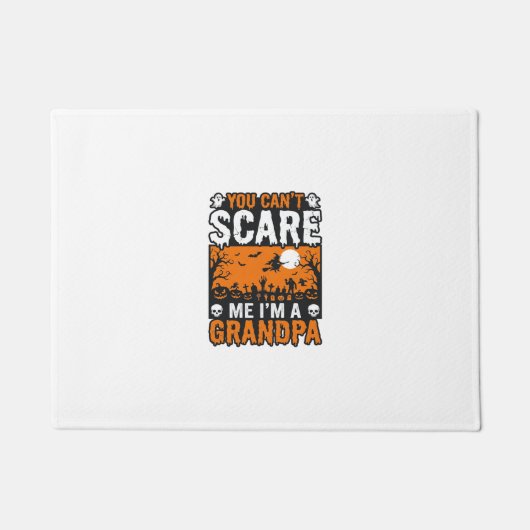 おじいちゃんのハロウィンTシャツデザイン_1 ドアマット (正面)