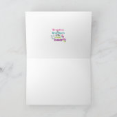 おじいちゃんのバニーイースターのグリーティングカード シーズンカード (内部)