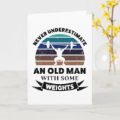 おじいちゃんのユーモアギフト カード (黄色い花)