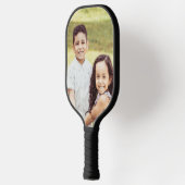 おじいちゃんのリーヌゲッツ！カスタム写真と名前 ピックルボールラケット (左)