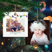 おじいちゃんの初めてのクリスマスカラフルクリスマス球根 セラミックオーナメント