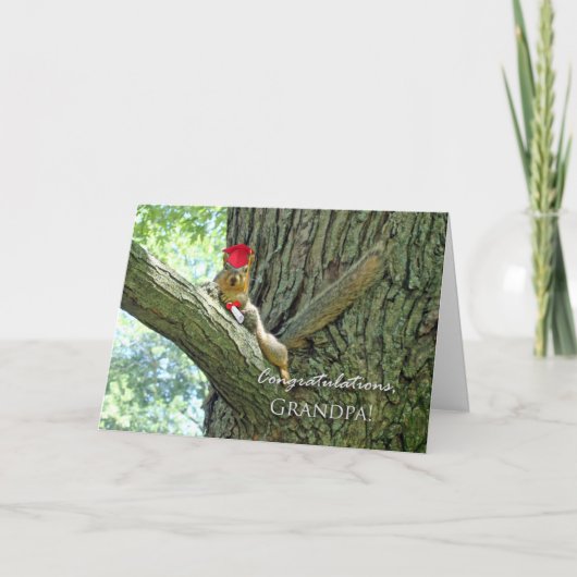 おじいちゃんの卒業おめでとう カード (正面)