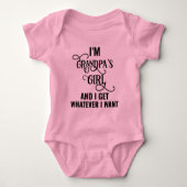 おじいちゃんの娘 ベビーボディスーツ (正面)