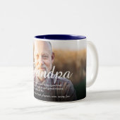 おじいちゃんの定義エレガントの台本写真 ツートーンマグカップ (正面右)