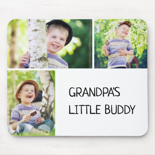 おじいちゃんの小さなバディ3フォトチャイルド孫孫 マウスパッド (正面)