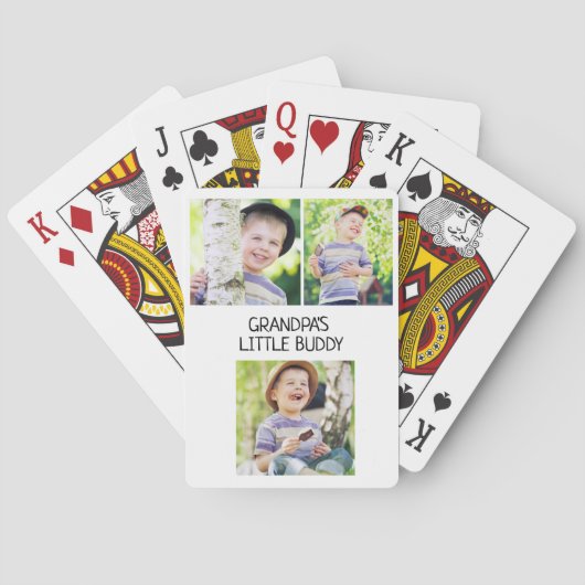おじいちゃんの小さなバディ3写真孫 トランプ (裏面)