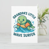 おじいちゃんの小さな波乗りサーファーカメ 招待状 (スタンド正面)