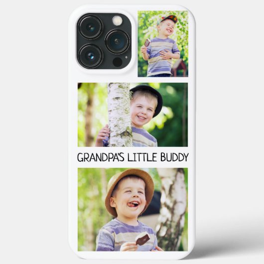 おじいちゃんの小さな相棒の孫のフォトコラージュ Case-Mate iPhoneケース (裏面)