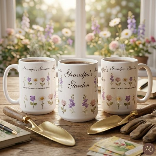 おじいちゃんの庭 5月の誕生花 コーヒーマグカップ