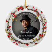 おじいちゃんの思い出を愛素朴しリース記念 セラミックオーナメント (裏面)