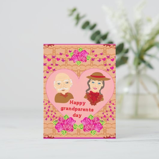 おじいちゃんの日はがき ポストカード (スタンド正面)