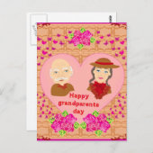 おじいちゃんの日はがき ポストカード (正面/裏面)