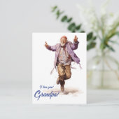 おじいちゃんの日特別なプレゼント ポストカード (スタンド正面)