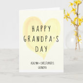 おじいちゃんの日 父の日 カード (黄色い花)