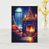 おじいちゃんの椅子 カード (黄色い花)