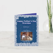 おじいちゃんの父の日折りたたみグリーティングカード カード (正面)