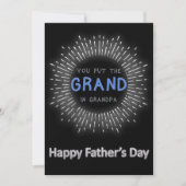 おじいちゃんの父の日 フラット ホリデー カード (正面)