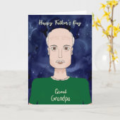 おじいちゃんの父素晴らしの日 カード (黄色い花)