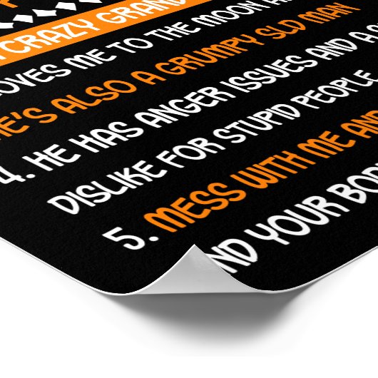 おじいちゃんの知っておくべきこと5つ ポスター (角)