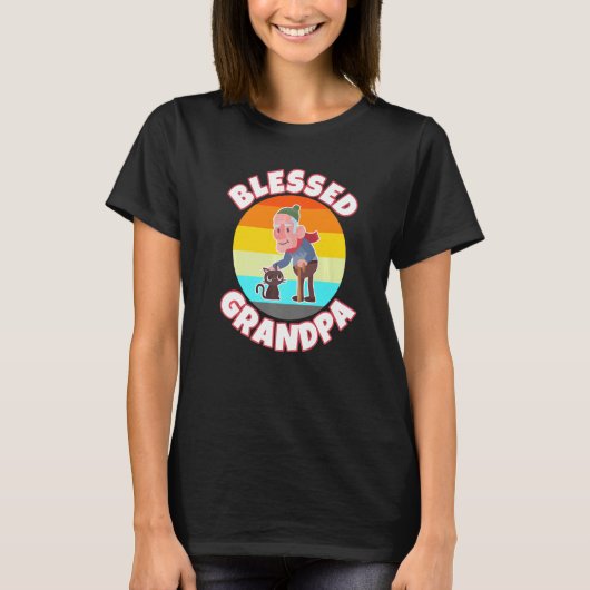 おじいちゃんの知恵と祝福のメッセージ Tシャツ (正面)