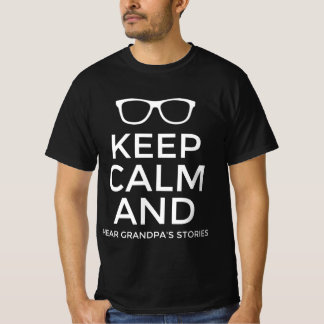 おじいちゃんの話を聞いて落ち着いて Tシャツ