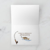 おじいちゃんの誕生日に水に入った大きな魚 カード (内部)