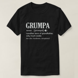 おじいちゃんの贈おもしろいり物をカッコいい意味するグルパの定義 Tシャツ