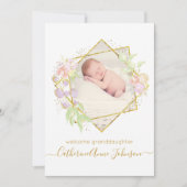 おじいちゃんの赤ちゃんのお知らせ 招待状 (正面)