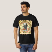 おじいちゃんの靴下のサル ポーカー Tシャツ (正面フル)