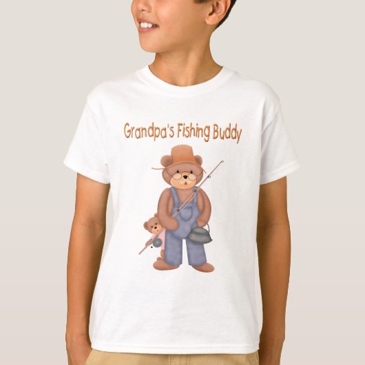 おじいちゃんの魚釣り Tシャツ (正面)