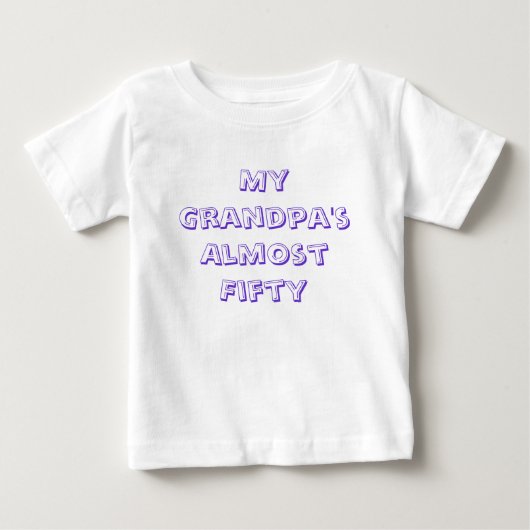 おじいちゃんの50歳近く ベビーTシャツ (正面)