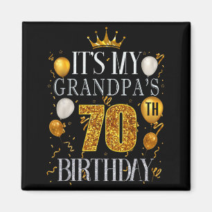おじいちゃんの70歳の誕生日おめでとう 70年 マグネット
