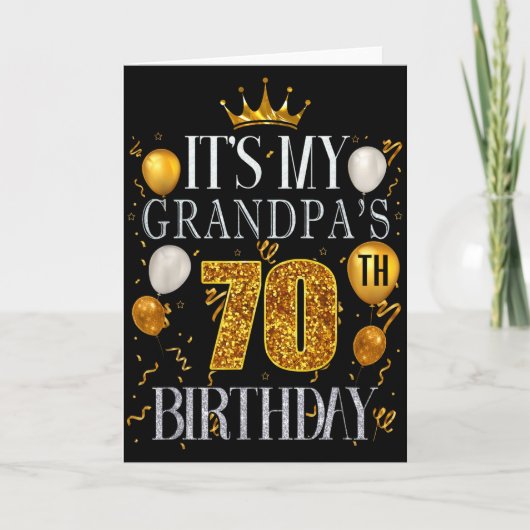 おじいちゃんの70歳の誕生日おめでとう 70歳 カード (正面)
