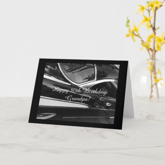 おじいちゃんの80歳の誕生日 カード (黄色い花)